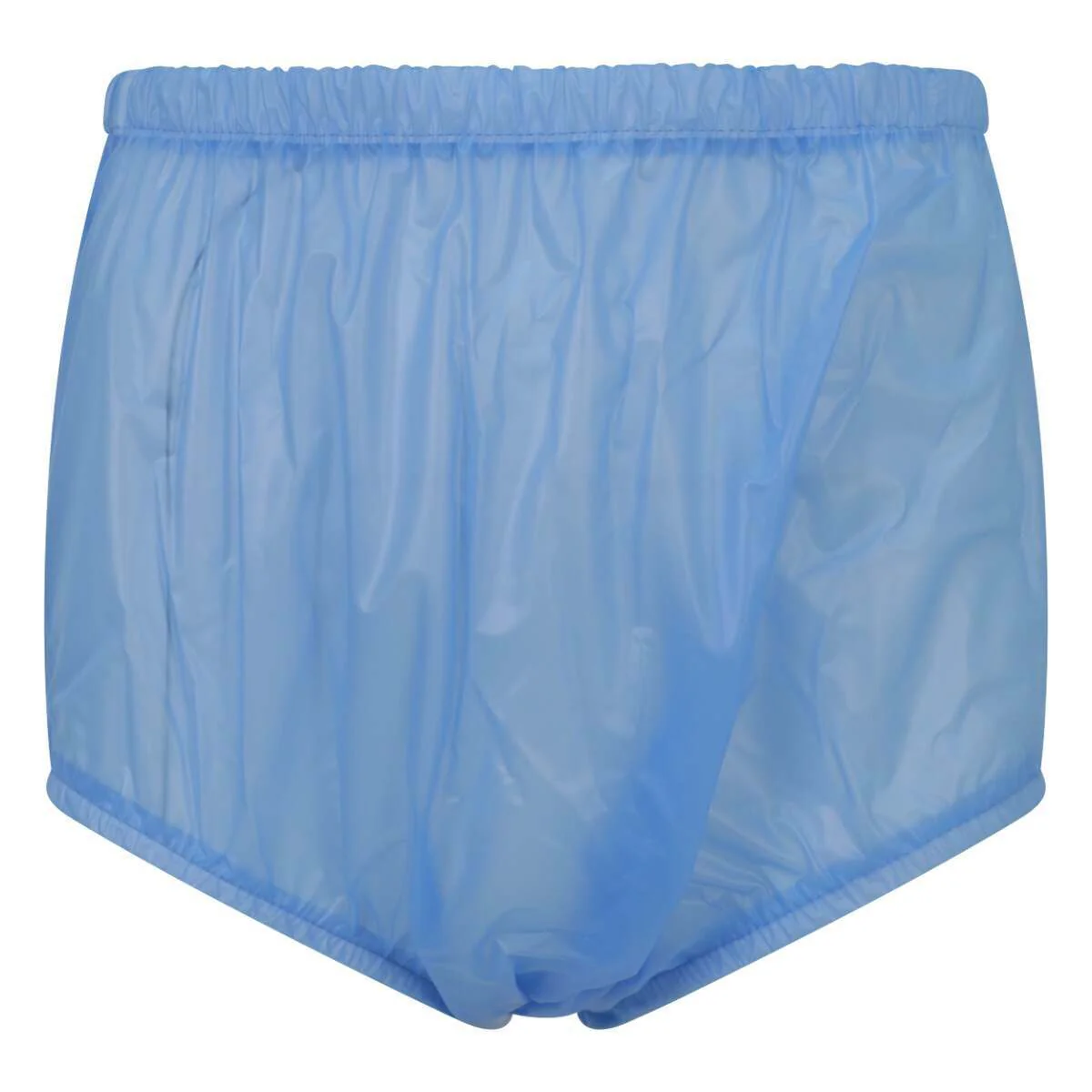 Premium Plastic Pants With Wide Waistband - Light Blue - Image 3