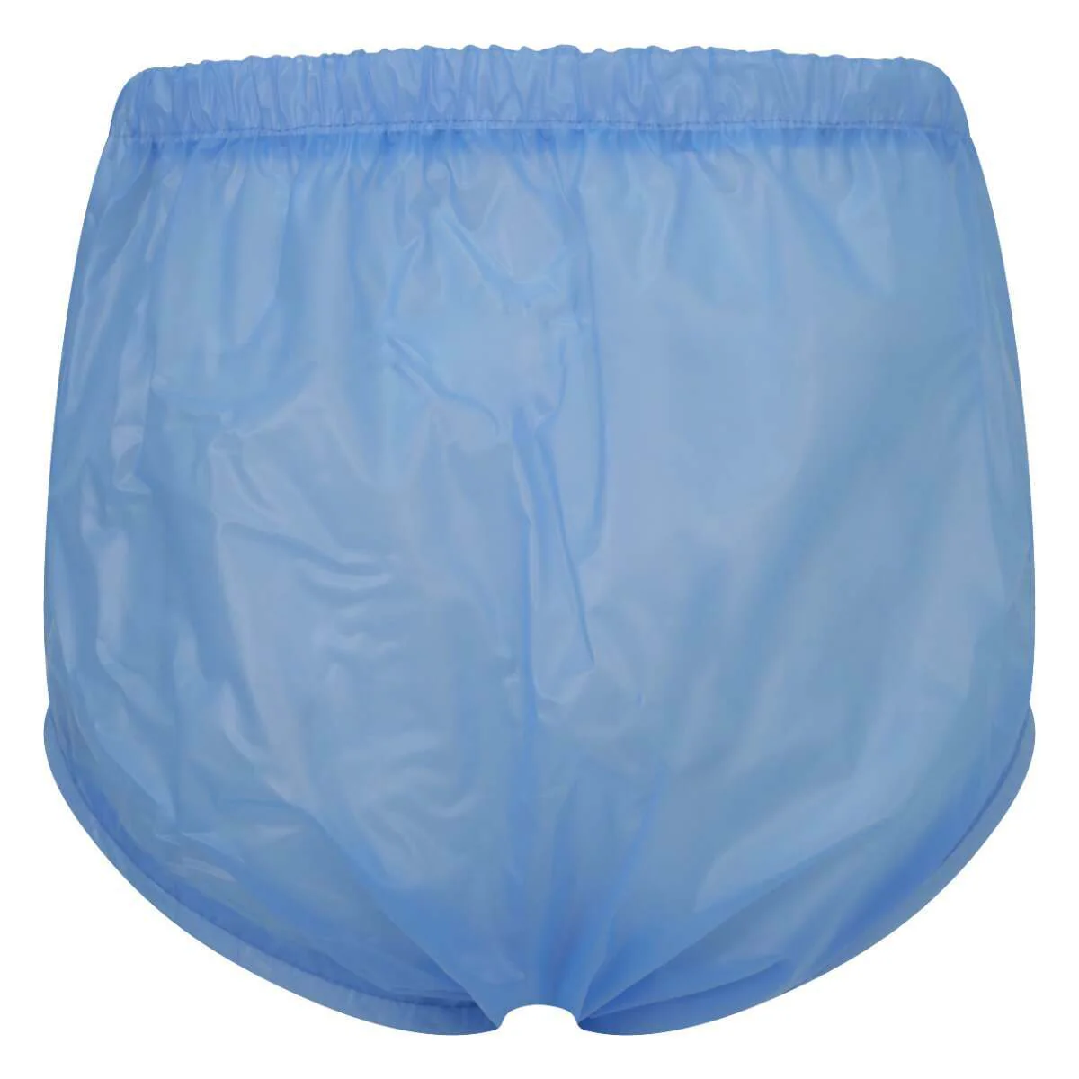 Premium Plastic Pants With Wide Waistband - Light Blue - Image 4