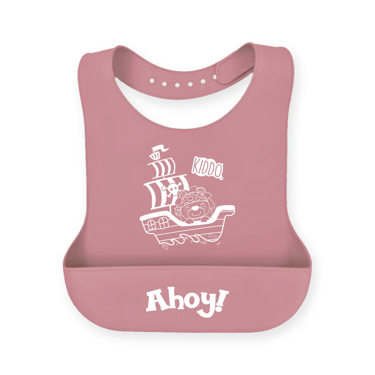 Kiddo Little Sailor Ahoy Silicone Bib - Image 3