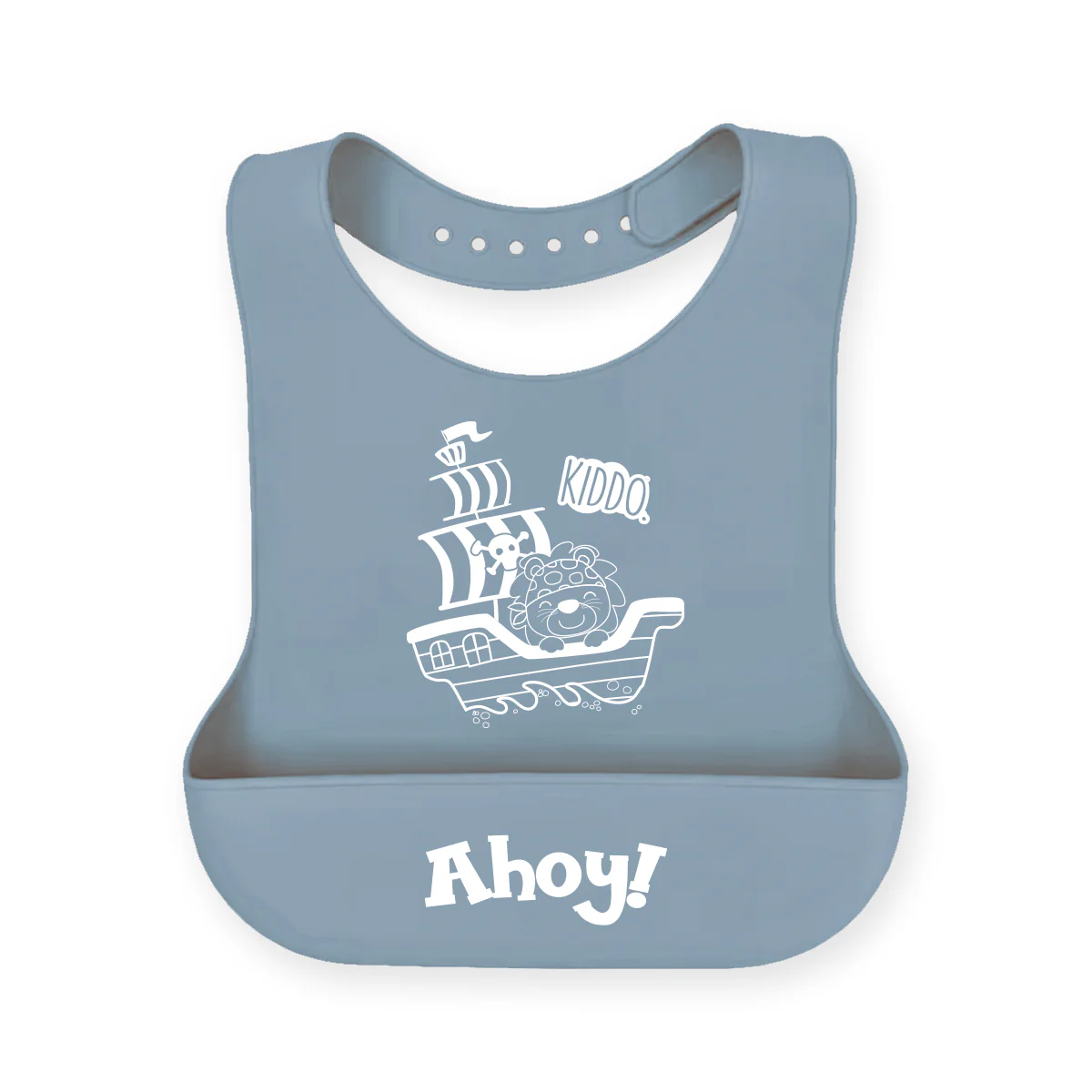 Kiddo Little Sailor Ahoy Silicone Bib - Image 5