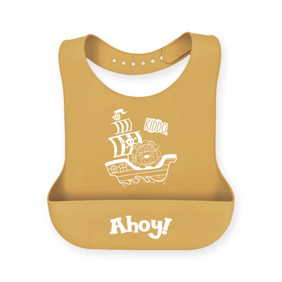 Kiddo Little Sailor Ahoy Silicone Bib - Image 6