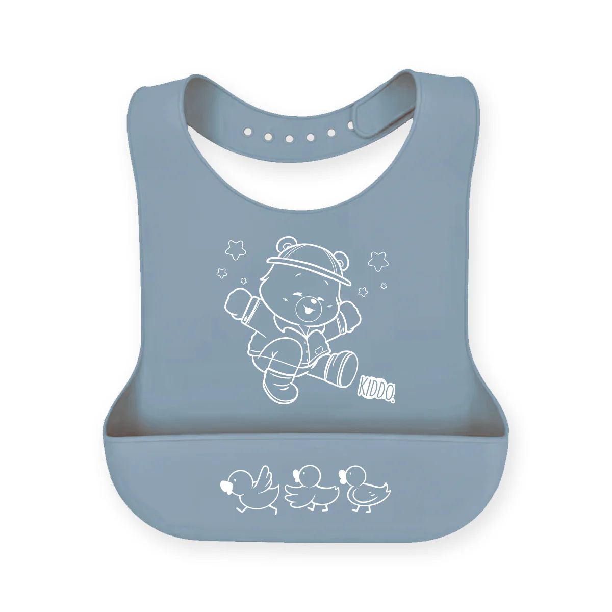 Kiddo Teddy Silicone Bib - Image 3