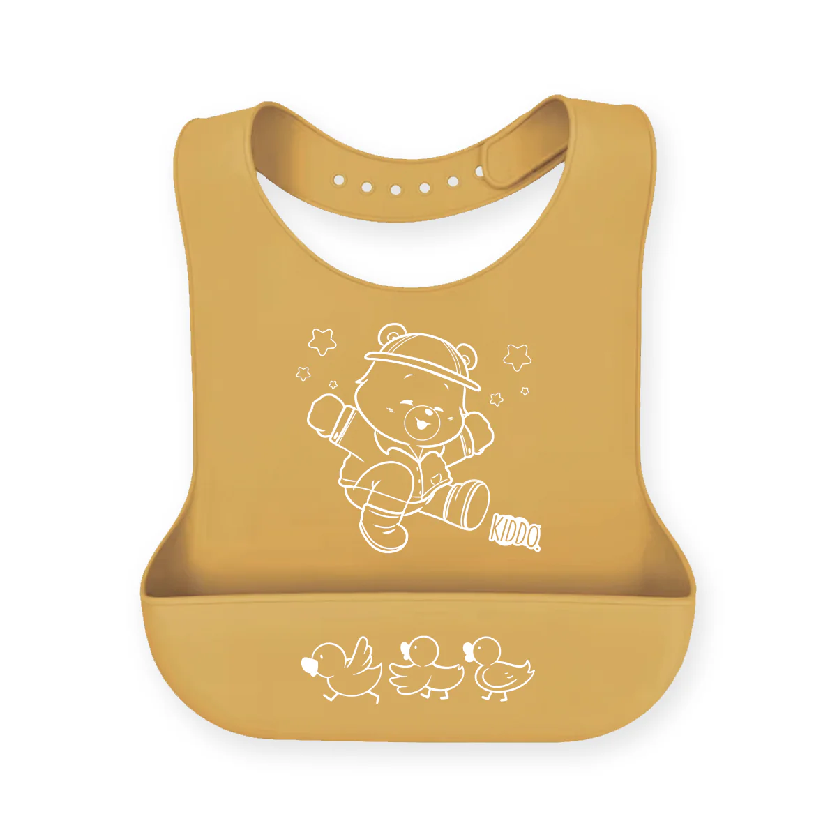 Kiddo Teddy Silicone Bib - Image 5