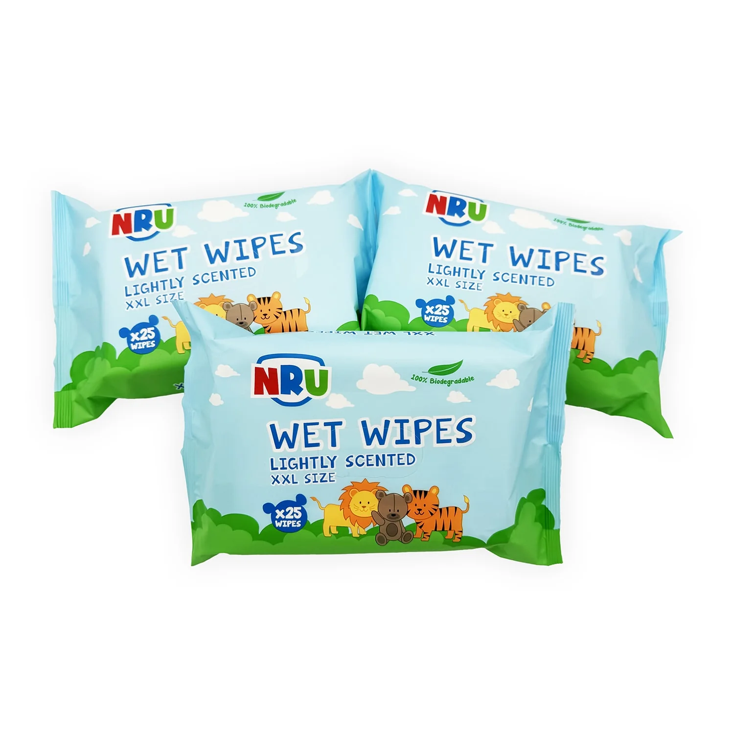 NRU XXL Lightly Scented Wet Wipes - Image 5