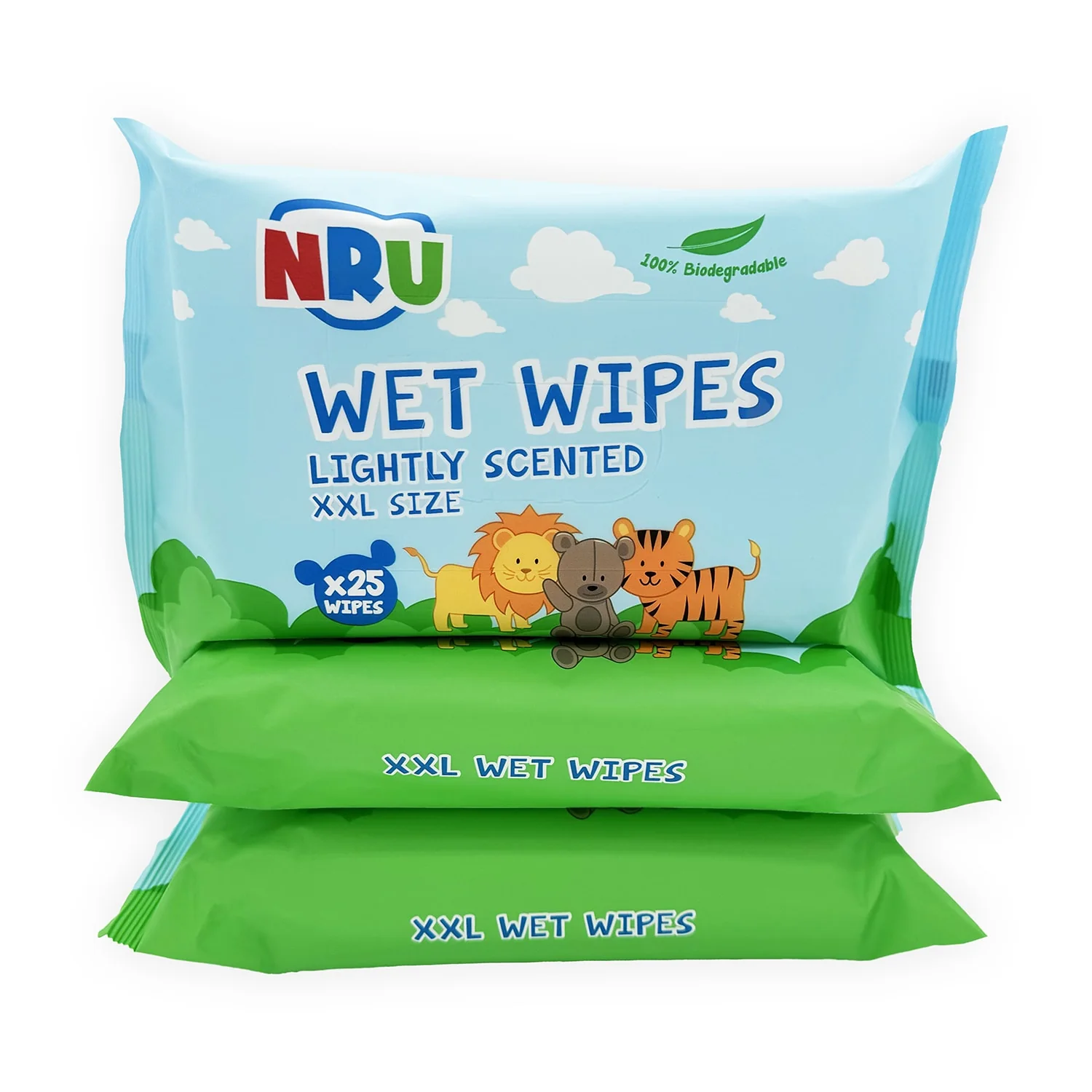 NRU XXL Lightly Scented Wet Wipes - Image 6