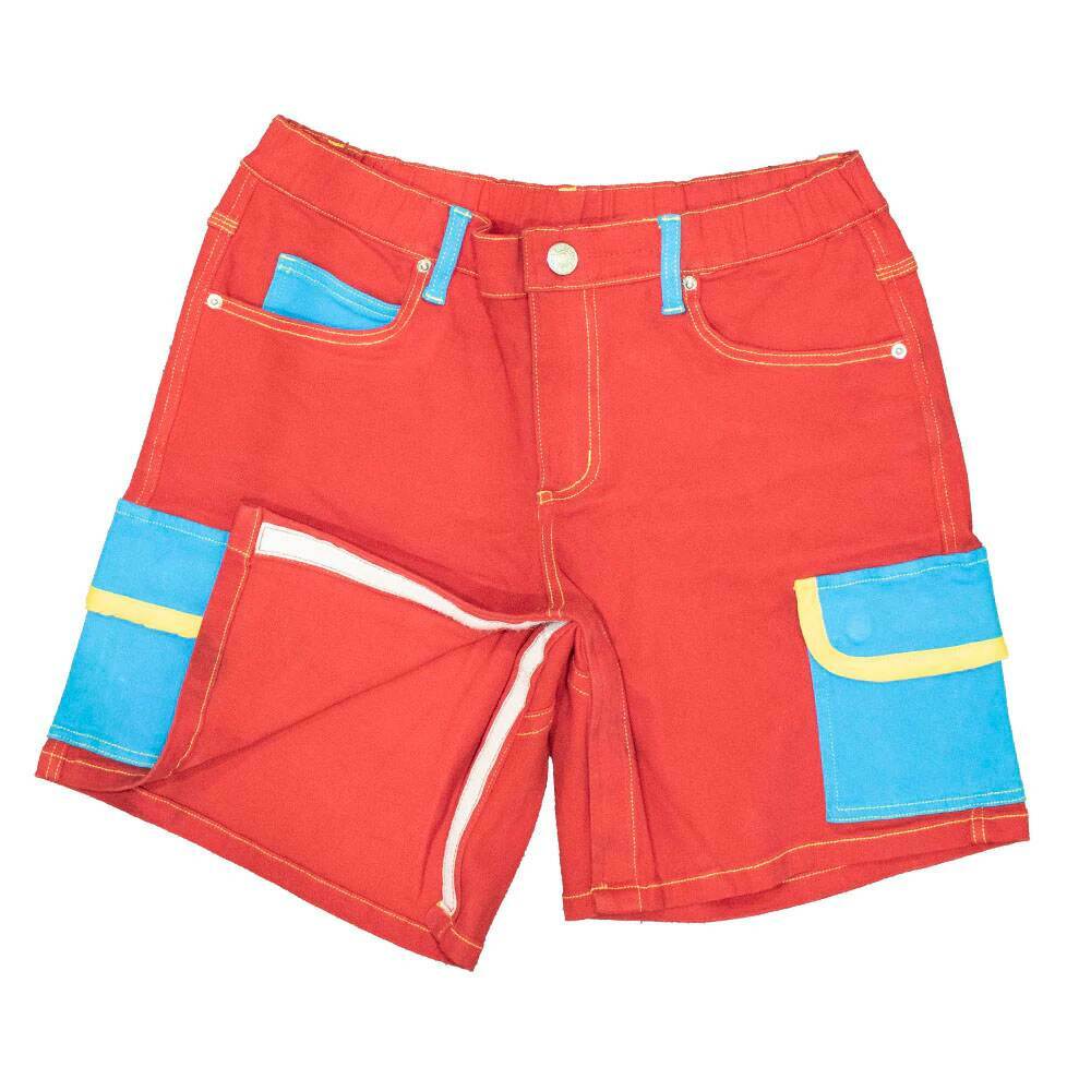 Tykables - Twill Cargo Shorts Red - Image 2